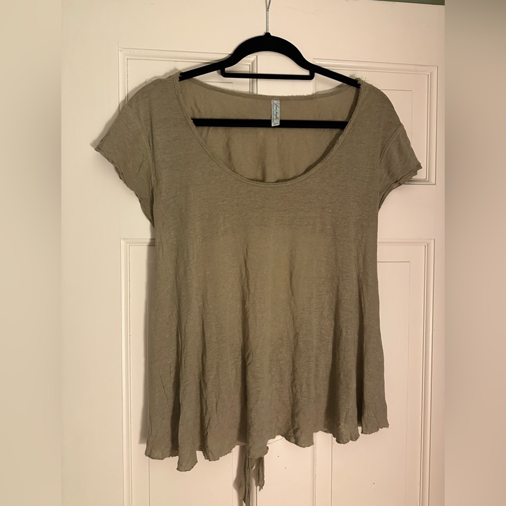 Free people tie back T shirt
